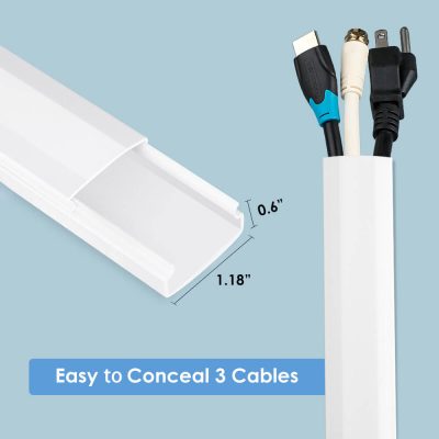 Cord Hider Cable Concealer For Wall Mounted Tv Yecaye - Wall Mounted Tv Cable Hider